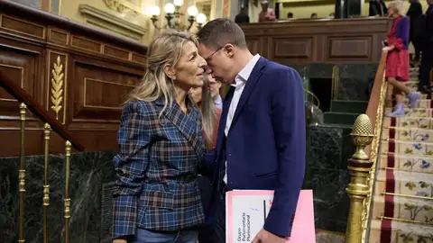 Yolanda Díaz e Íñigo Errejón en el Congreso de los Diputados Yolanda Díaz e Íñigo Errejón en el Congreso de los Diputados
