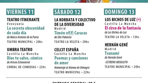 24 Festival Iberoamericano de Teatro Contemporáneo en Almagro