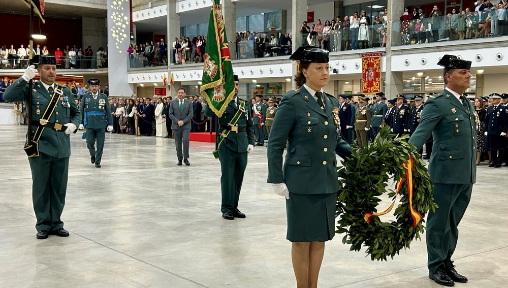 Un momento del acto de la Guardia Civil Un momento del acto de la Guardia Civil
