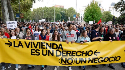 Manifestaci&oacute;n por la vivienda en Madrid