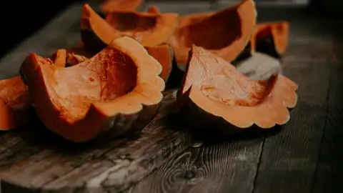 Estos son los beneficios de la calabaza Trozos de calabaza