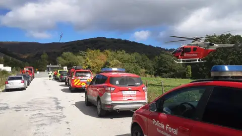 Dispositivo movilizado para rescatar al montañero fallecido en Ziordia Dispositivo movilizado para rescatar al montañero fallecido en Ziordia