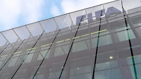 Imagen de archivo de las oficinas de la FIFA en Zurich (Suiza) Imagen de archivo de las oficinas de la FIFA en Zurich (Suiza)