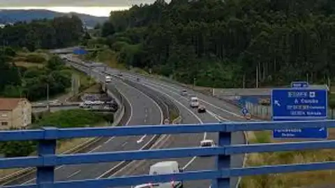 Imagen de uno de las autovías (AG-56) que serán rescatadas. Xunta AG-56