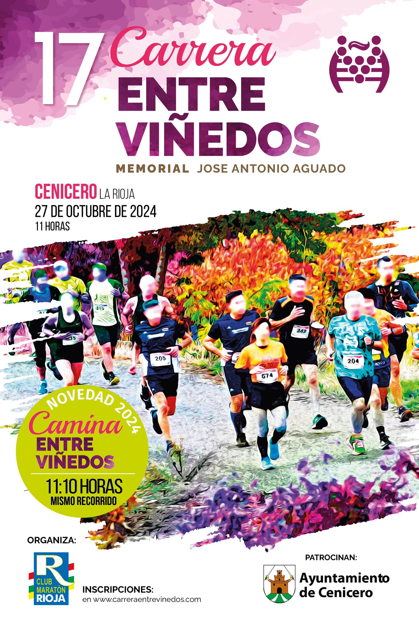 La Carrera Entre Viñedos se celebra, en Cenicero, el 27 de octubre La Carrera Entre Viñedos se celebra, en Cenicero, el 27 de octubre