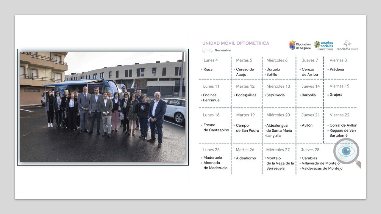 Recoletas recorrerá la provincia con una unidad móvil para realizar revisiones oculares gratuitas Recoletas recorrerá la provincia con una unidad móvil para realizar revisiones oculares gratuitas