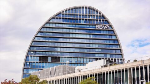 Imagen de archivo de la fachada del BBVA