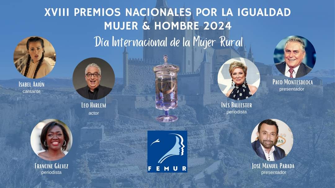 Isabel Aaiún, Inés Ballester, Leo Harlem, José Manuel Parada, Paco Montesdeoca y Francine Gálvez han recibido esta mañana, en el Juan Bravo, los Premios Nacionales de Igualdad de FEMUR Isabel Aaiún, Inés Ballester, Leo Harlem, José Manuel Parada, Paco Montesdeoca y Francine Gálvez han recibido esta mañana, en el Juan Bravo, los Premios Nacionales de Igualdad de FEMUR