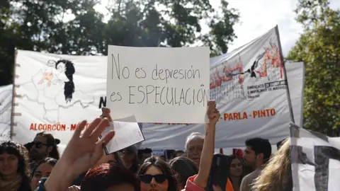 Imagen de la manifestación por la vivienda en Madrid Imagen de la manifestación por la vivienda en Madrid