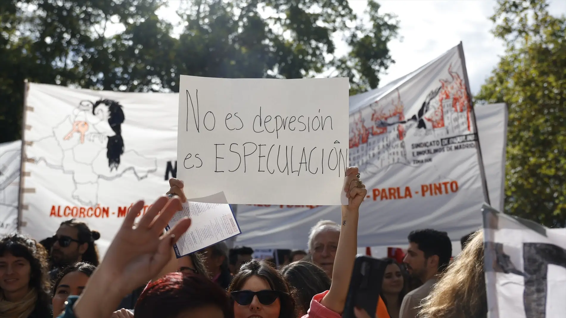 Imagen de la manifestación por la vivienda en Madrid Imagen de la manifestación por la vivienda en Madrid