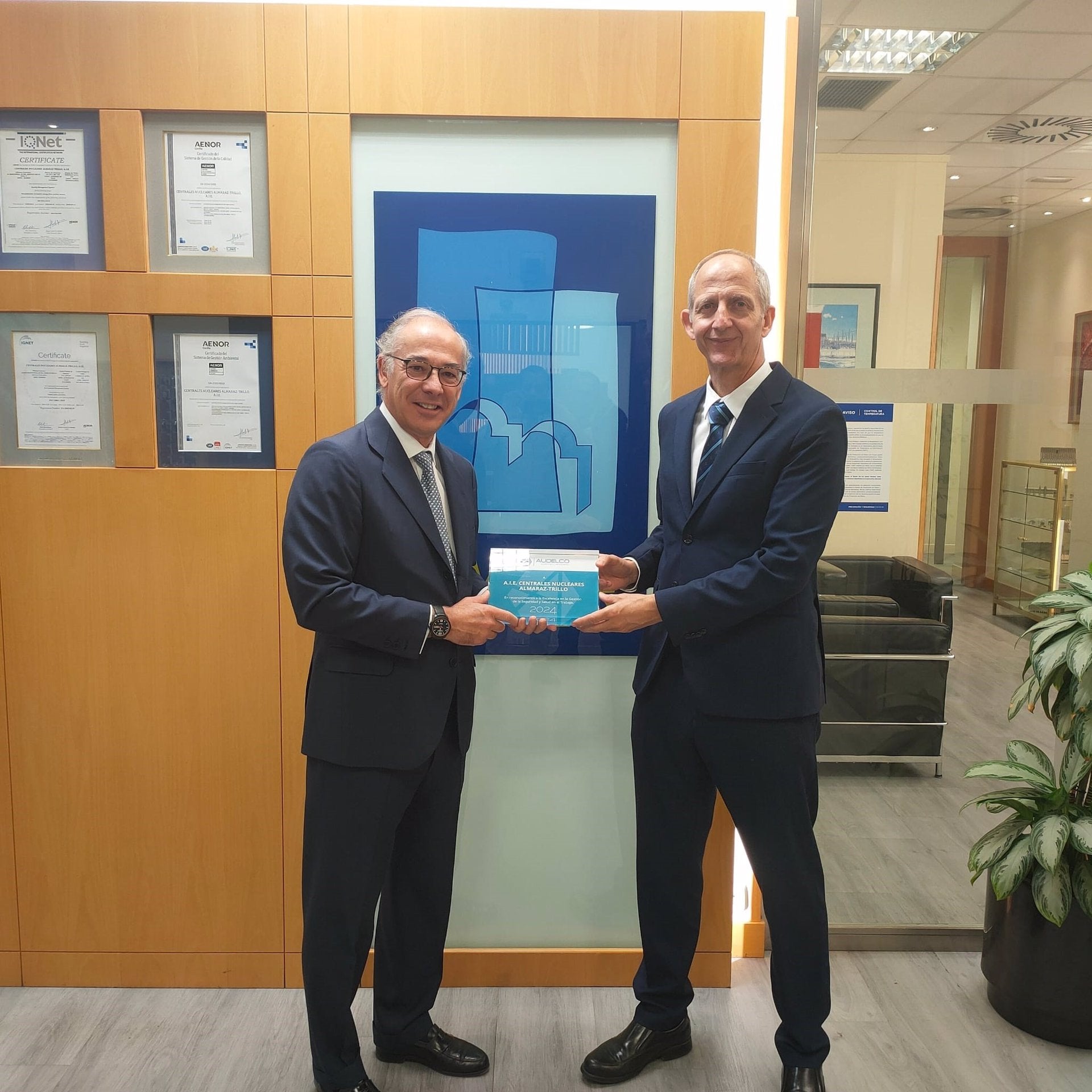 La Central Nuclear de Almaraz es reconocida por Audelco por su "excelencia" en la prevención de riesgos laborales La Central Nuclear de Almaraz es reconocida por Audelco por su "excelencia" en la prevención de riesgos laborales