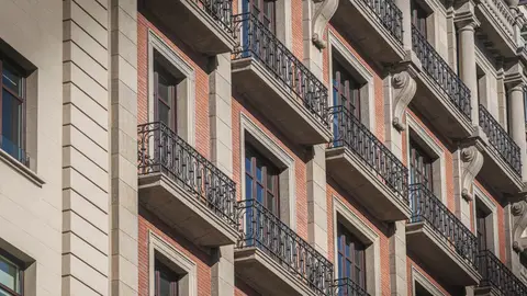 Façana d'un edifici de Barcelona Façana d'un edifici de Barcelona