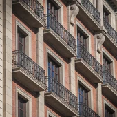 Façana d'un edifici de Barcelona Façana d'un edifici de Barcelona
