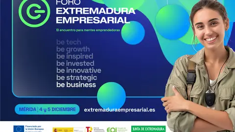 Mérida acogerá el 4 y 5 de diciembre el Foro Extremadura Empresarial para impulsar el ecosistema emprendedor de la región Mérida acogerá el 4 y 5 de diciembre el Foro Extremadura Empresarial para impulsar el ecosistema emprendedor de la región
