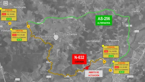 Zona afectada Zona afectada