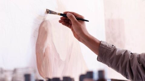 Imagen de archivo de un pintor