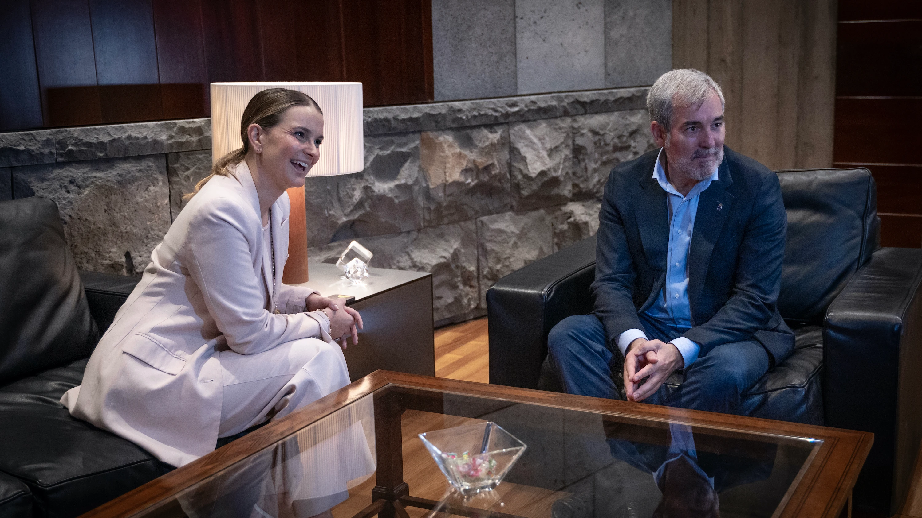 Marga Prohens, Presidenta de Baleares y Fernando Clavijo, Presidente del Gobierno de Canarias