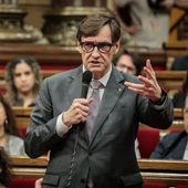 Salvador Illa, a la sessió de control Salvador Illa, a la sessió de control