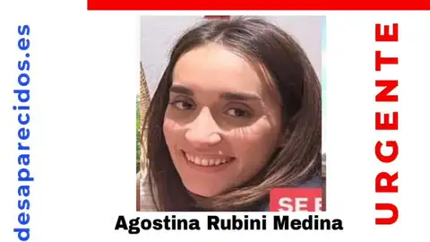 Agostina Rubini, la joven de 24 años desaparecida desde el pasado 2 de octubre en Palma Agostina Rubini, la joven de 24 años desaparecida desde el pasado 2 de octubre en Palma