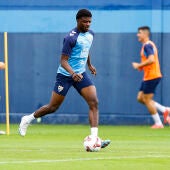 Entrenamiento del Málaga CF