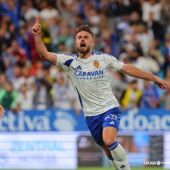 Soberón es el máximo goleador zaragocista con seis dianas 