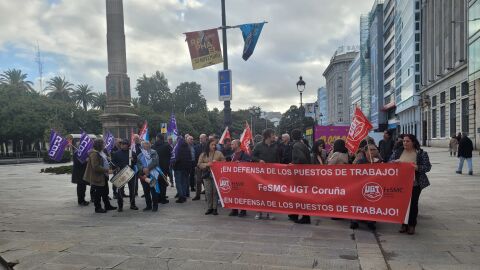 Manifestaci&oacute;n de empleados de R 