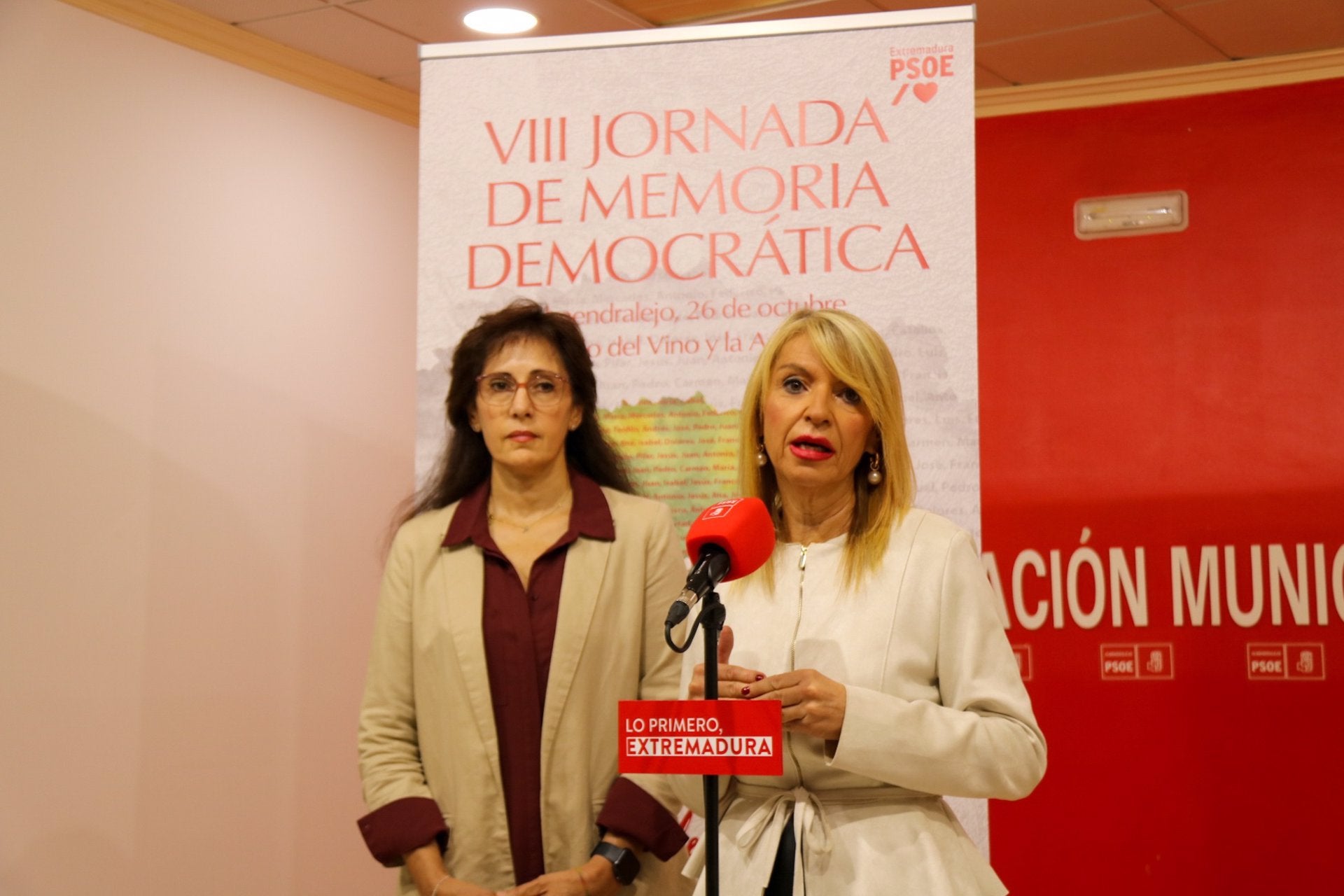 El PSOE extremeño celebrará el 26 de octubre en Almendralejo las VIII Jornadas de Memoria Democrática El PSOE extremeño celebrará el 26 de octubre en Almendralejo las VIII Jornadas de Memoria Democrática