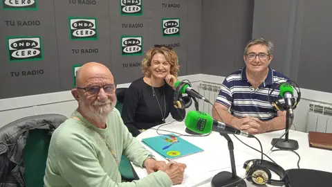 Pepe Polo, Mariluz Benedicto y Miguel Arizaga en la tertulia de vecinos de Más de Uno Teruel TERTULIA