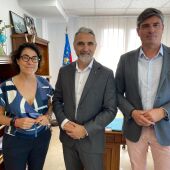 José Manuel Camarero con Marcos Zaragoza y Rosa Llorca