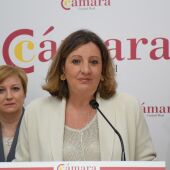 Patricia Franco, en la Cámara de Comercio de Ciudad Real
