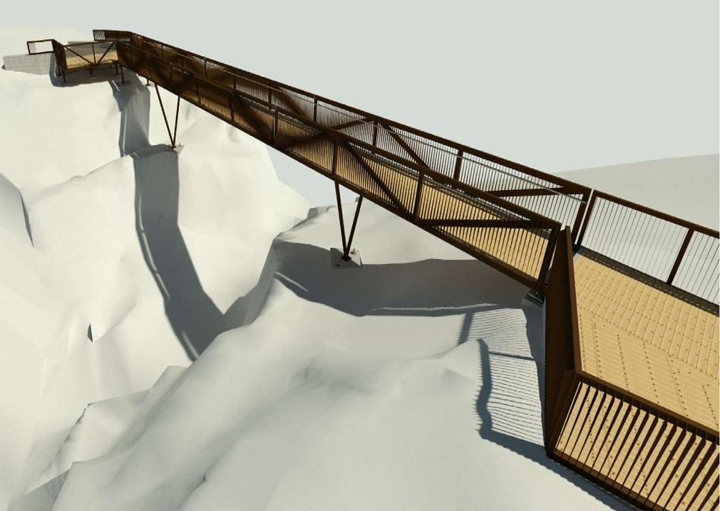 Cachamuiña contará con unha nova ponte peonil Cachamuiña contará con unha nova ponte peonil