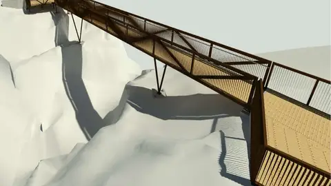 Cachamuiña contará con unha nova ponte peonil Cachamuiña contará con unha nova ponte peonil