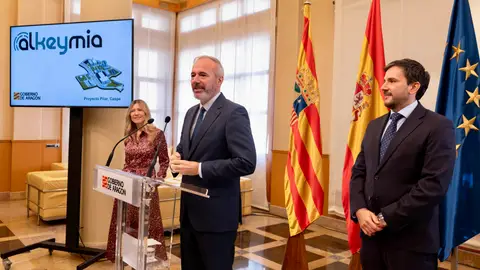 Presentación del proyecto de Alkeymia en la sede del Gobierno aragonés Presentación del proyecto de Alkeymia en la sede del Gobierno aragonés