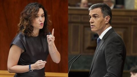 D&iacute;az Ayuso y Pedro S&aacute;nchez, en una imagen de archivo