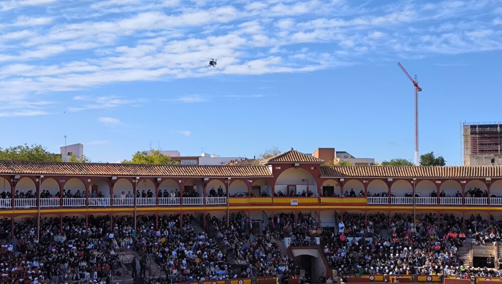 Plaza de toros de Ciudad Real durante la exhibición de la Policía Nacional