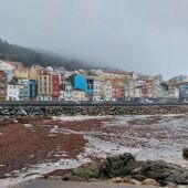 Coloridas casas marineras en A Guarda