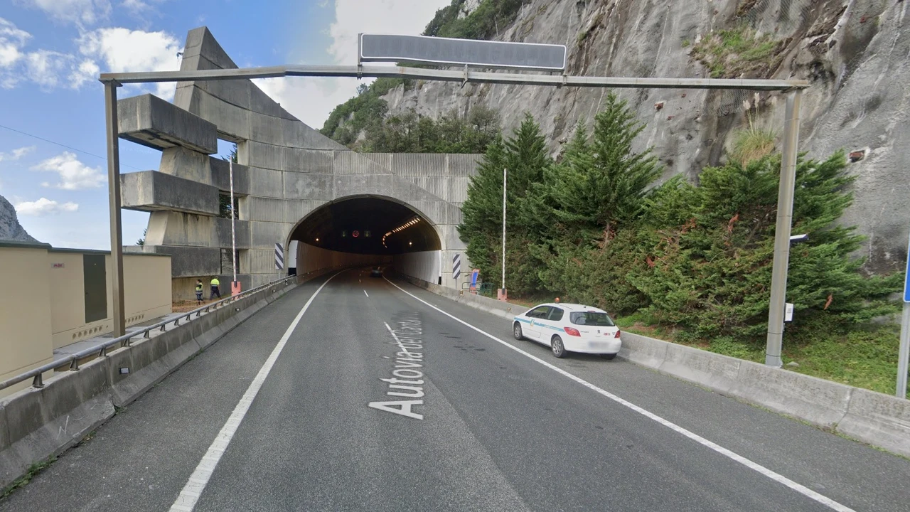 Túnel de Hoz en la autovía A-8 en Cantabria