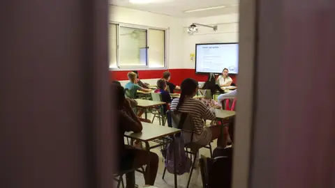 Una aula de l'institut Terres de Ponent de Mollerussa Una aula de l'institut Terres de Ponent de Mollerussa