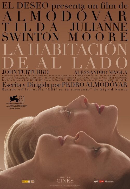 "La habitación de al lado", de Pedro Almodóvar. "La habitación de al lado", de Pedro Almodóvar.