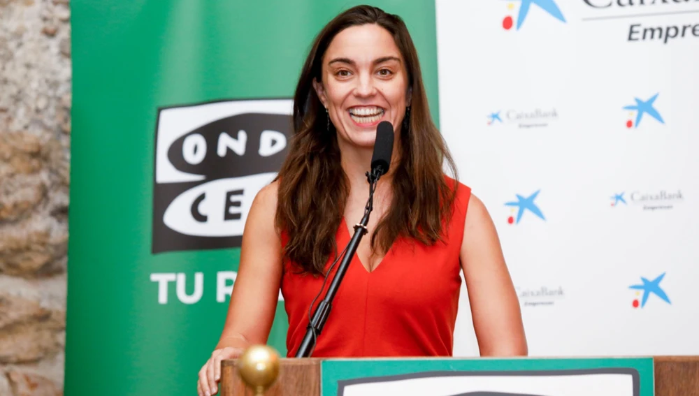 Marta García Aller durante su intervención Marta García Aller durante su intervención