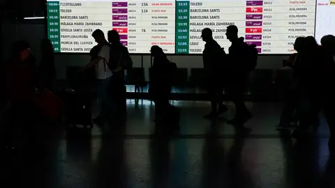 arios viajeros hacen cola ante el acceso a uno de los andenes en la estación de Madrid-Puerta de Atocha Almudena Grandes este lunes arios viajeros hacen cola ante el acceso a uno de los andenes en la estación de Madrid-Puerta de Atocha Almudena Grandes este lunes/ EFE/ Sergio Pérez