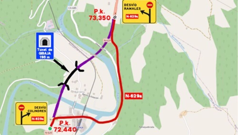 Simulacro en el túnel de Gibaja en Cantabria