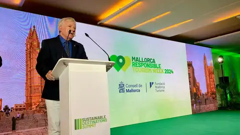 El conseller de Turismo del Consell de Mallorca, José Marcial Rodríguez, interviene en la III Cumbre de Destinos Sostenibles organizada por el Consell de Mallorca y ONU Turismo El conseller de Turismo del Consell de Mallorca, José Marcial Rodríguez, interviene en la III Cumbre de Destinos Sostenibles organizada por el Consell de Mallorca y ONU Turismo