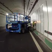 Obras de mantenimiento del túnel de A Cañiza. Archivo Obras de mantenimiento del túnel de A Cañiza. Archivo