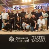 Participantes en la Cocina en Vivo en el teatro Tagoba de Vila-real. 