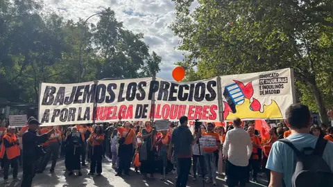Manifestación contra los precios de los alquileres en Madrid. Manifestación contra los precios de los alquileres en Madrid.