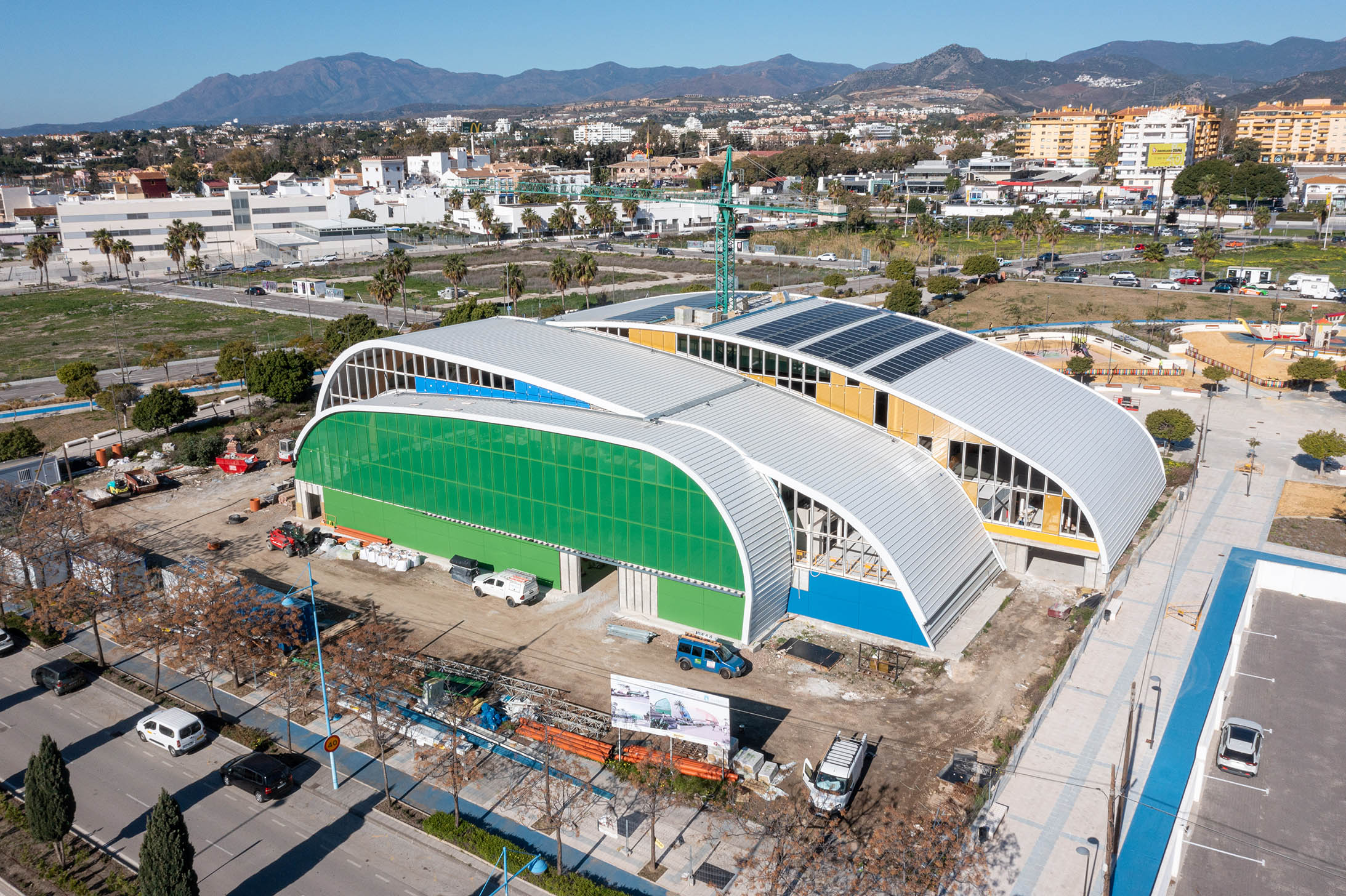 El nuevo pabellón deportivo de San Pedro Alcántara, a punto El nuevo pabellón deportivo de San Pedro Alcántara, a punto