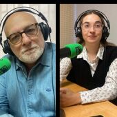 Alberto Arija, periodista y Sandra Ámez, presidenta del consejo de la juventud de Castilla Y león