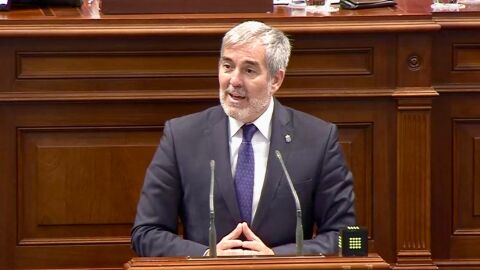 Fernando Clavijo en el Parlamento de Canarias
