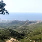 Benidorm visto desde el monte Ponoig en Polop de la Marina